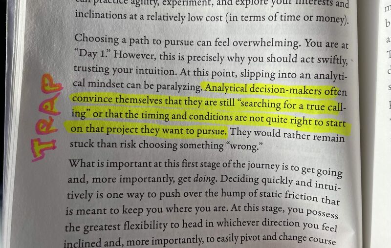 The waiting trap — analytical decision-makers searching for a calling
